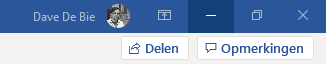 Delen in Word